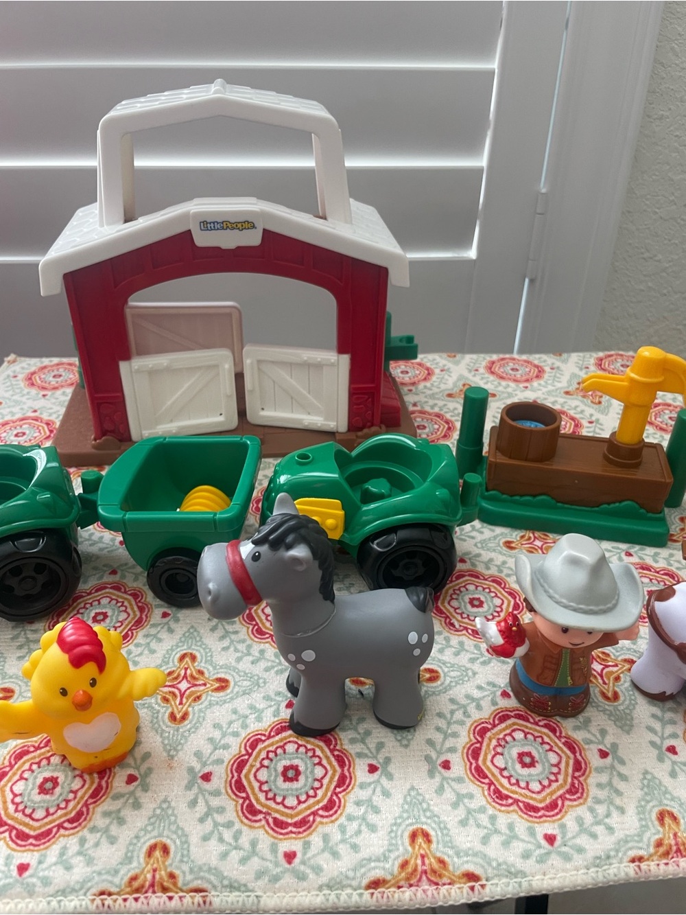 Fisher Price Little People Farm Set W/ Accessories Barn Tractors Figures Lot VTG